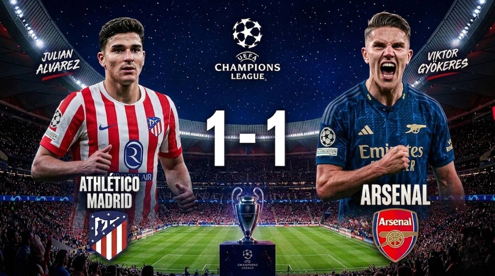 Ligue des champions : le suspense reste entier après l&rsquo;Atlético madrid et arsenal