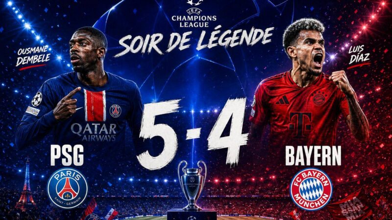 Match historique psg bayern en ligue des champions : neuf buts sous tension
