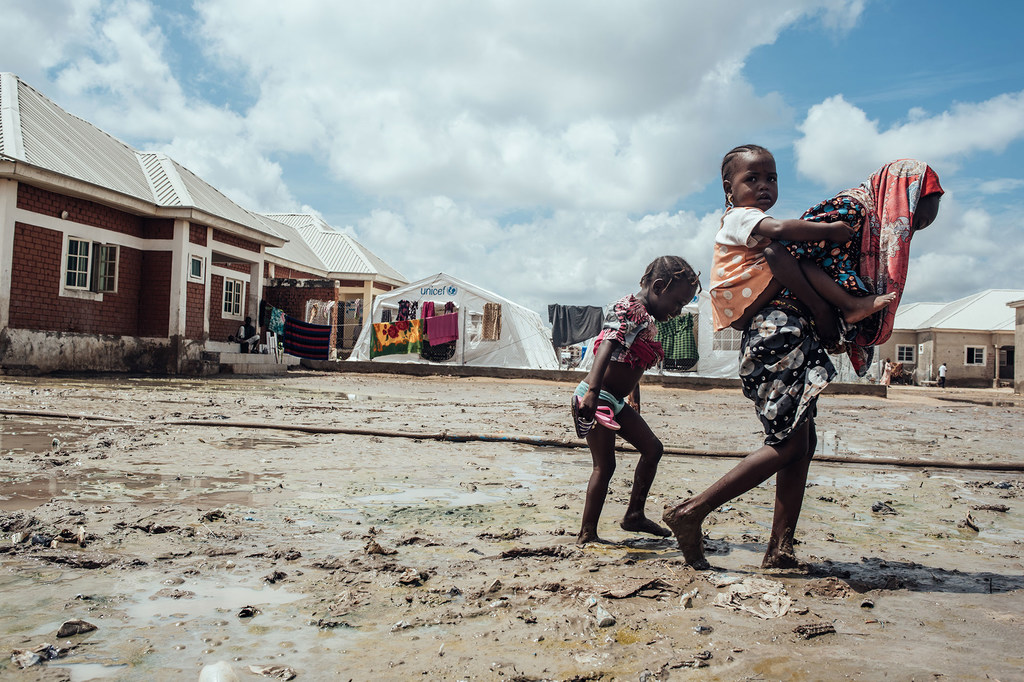 enfants déplacés au Nigéria