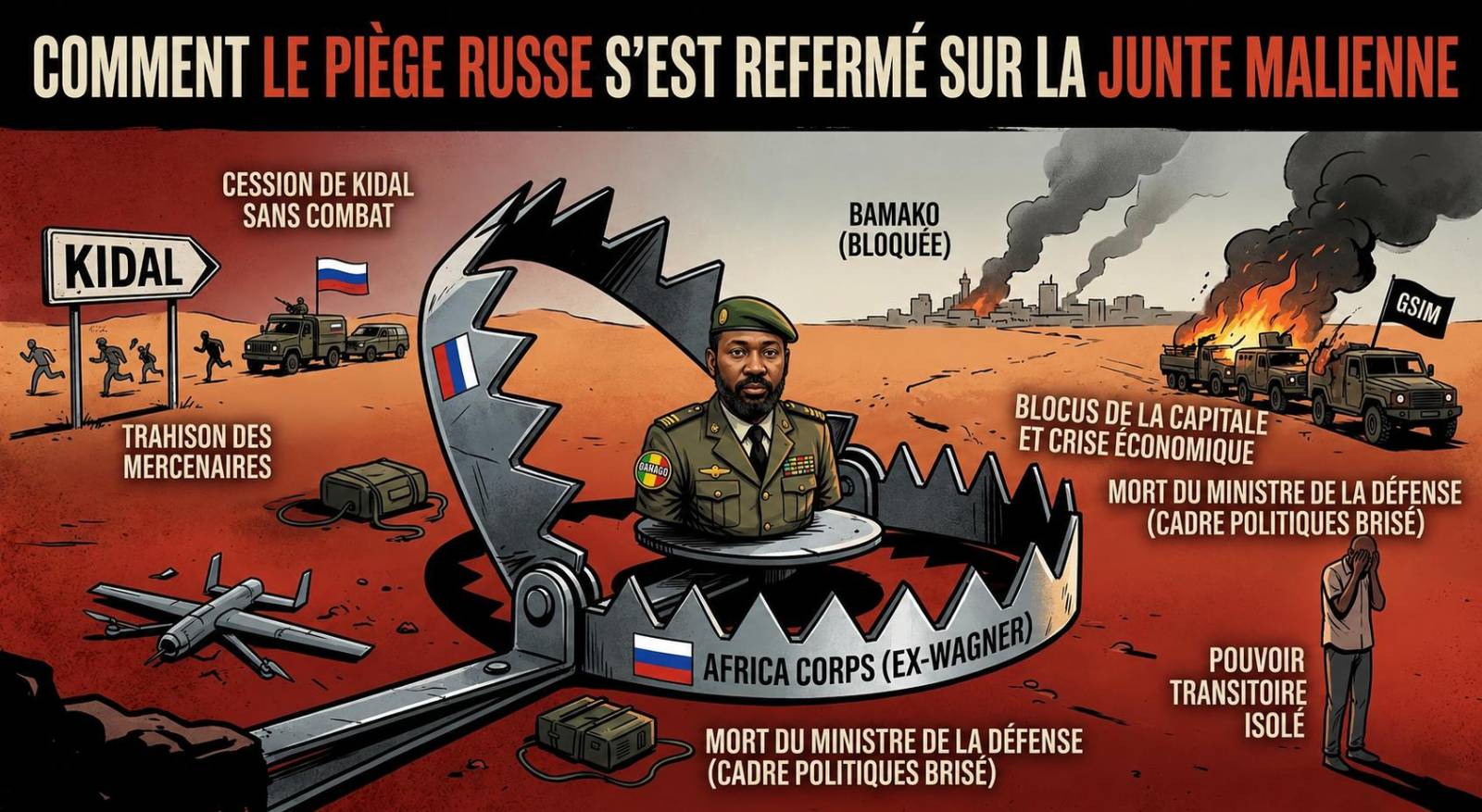 Guerre au Mali : comment Moscou a abandonné la junte de Bamako