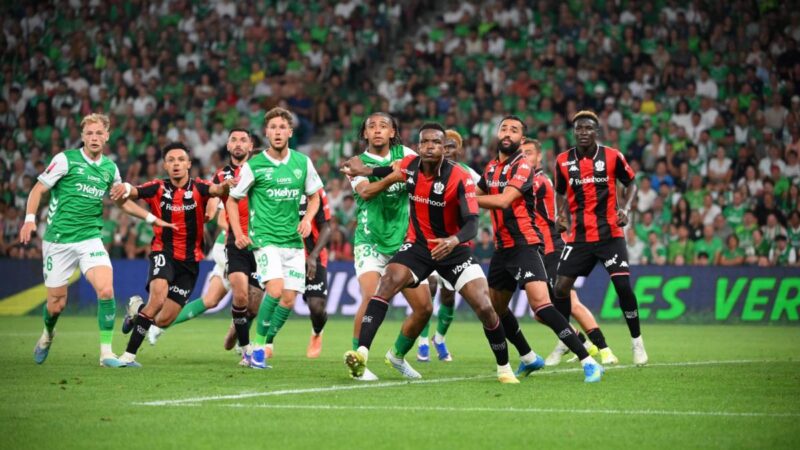 Nice face à son destin en ligue 1 face à Saint-Étienne