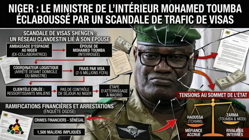 Scandale des visas schengen : le ministre de l’intérieur du Niger dans la tourmente