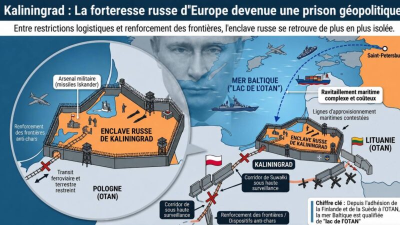 Kaliningrad, l&rsquo;enclave russe asphyxiée par les sanctions de l&rsquo;OTAN