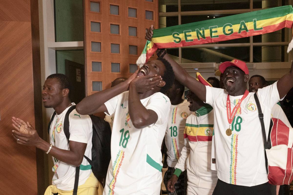 Sénégalais graciés après la finale de la can rentrent au pays