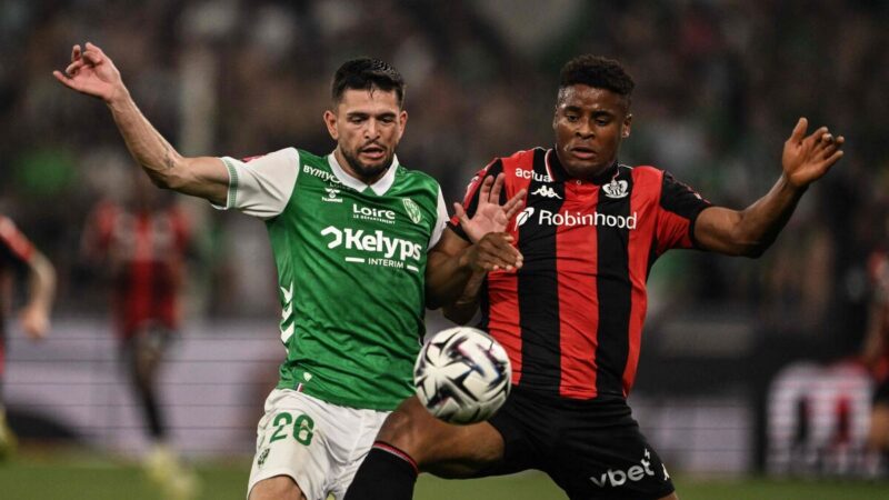 Football : Saint-Étienne et Nice se séparent sur un nul à Geoffroy-Guichard