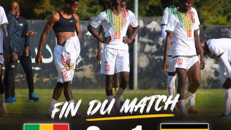 Préparation de la CAN U17 : revers de justesse pour les Aiglonnets du Mali