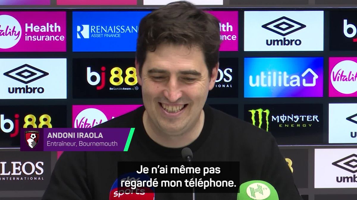 Football – andoni iraola souligne le titre d&rsquo;arsenal après le nul de bournemouth
