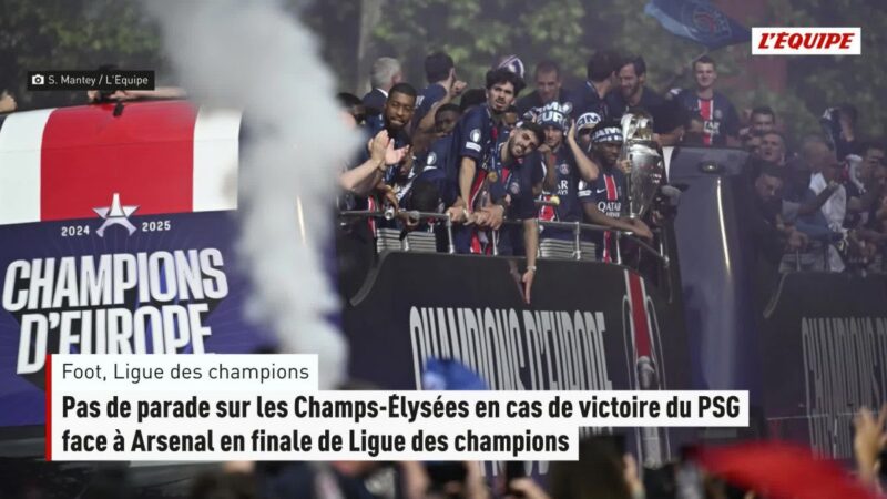 Psg : pas de célébration sur les champs-élysées en cas de victoire en ligue des champions