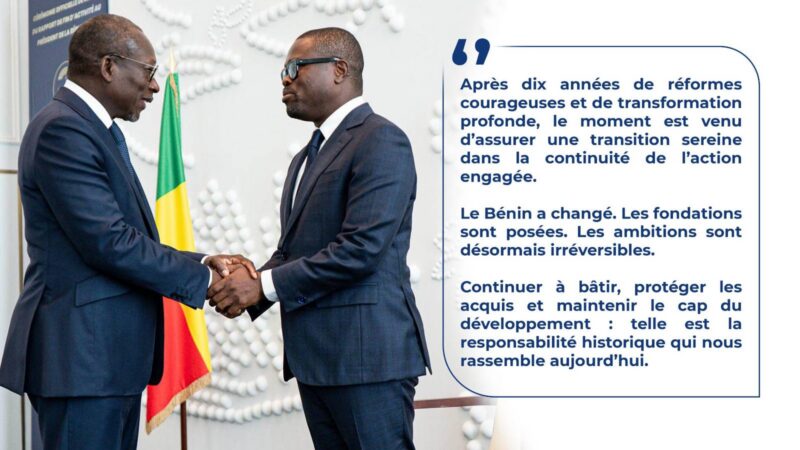Bénin : l&rsquo;héritage de Patrice Talon et les défis de Romuald Wadagni