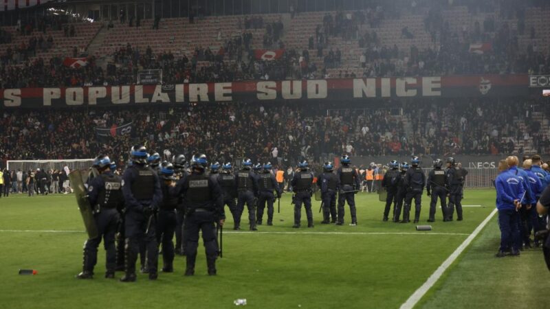 Nice sous le coup de sanctions lourdes après des incidents au stadium