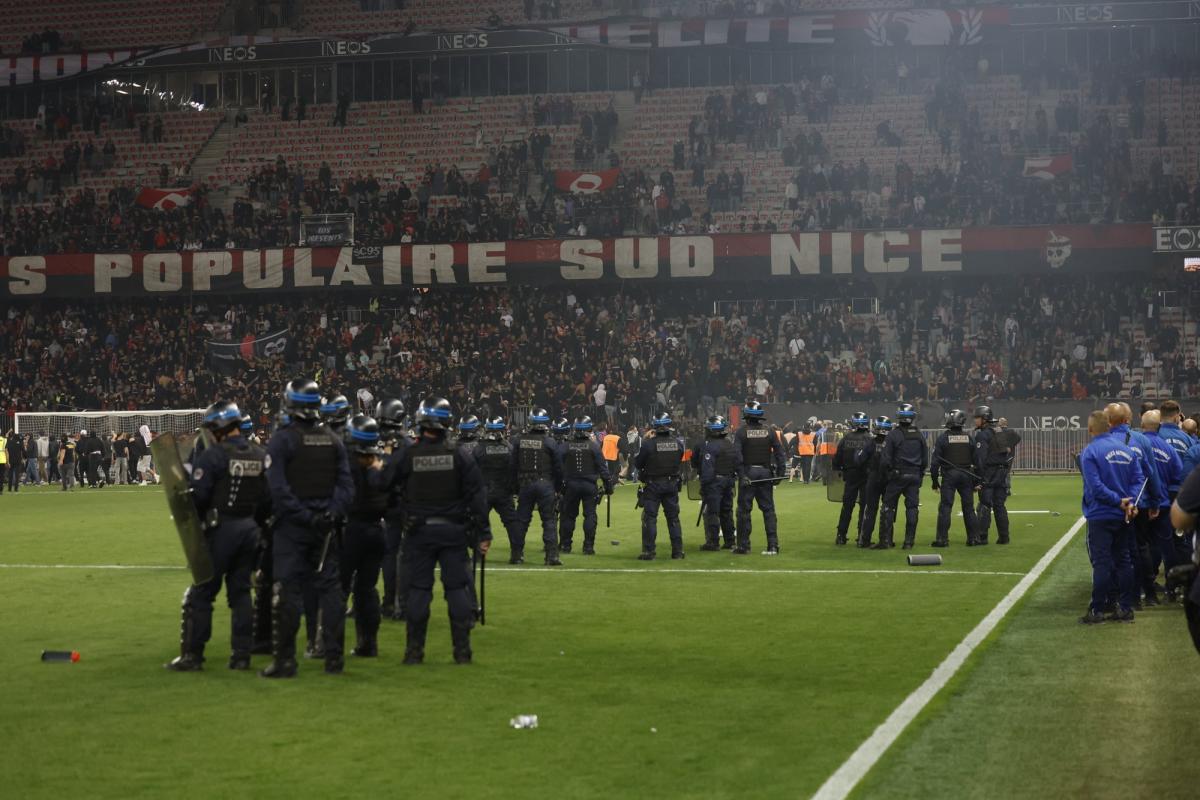 Nice sous le coup de sanctions lourdes après des incidents au stadium
