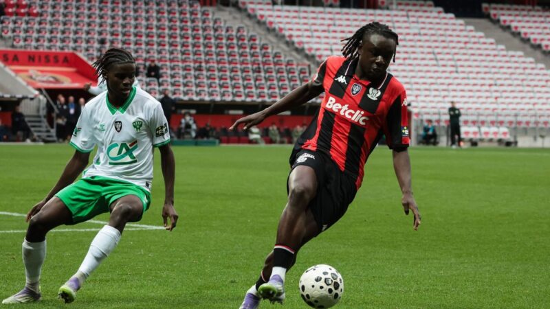 Barrage ligues 1 et 2 : l&rsquo;ogc nice et l&rsquo;as saint-Étienne s&rsquo;affrontent pour la ligue 1