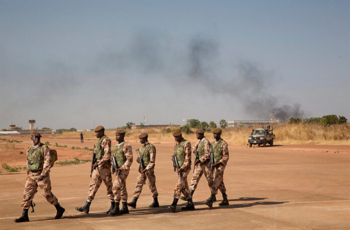 Carte du Mali illustrant la zone de conflit