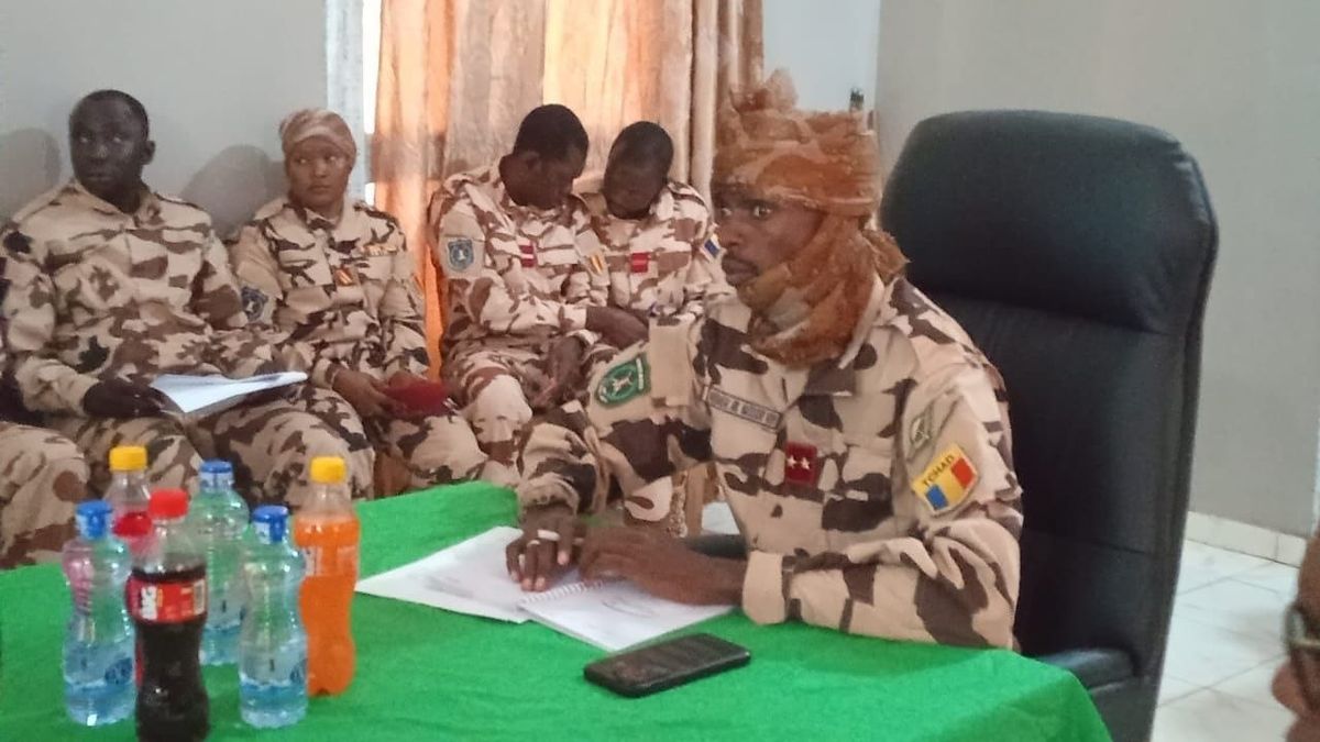 Forces militaires tchado-centrafricaines en patrouille frontalière