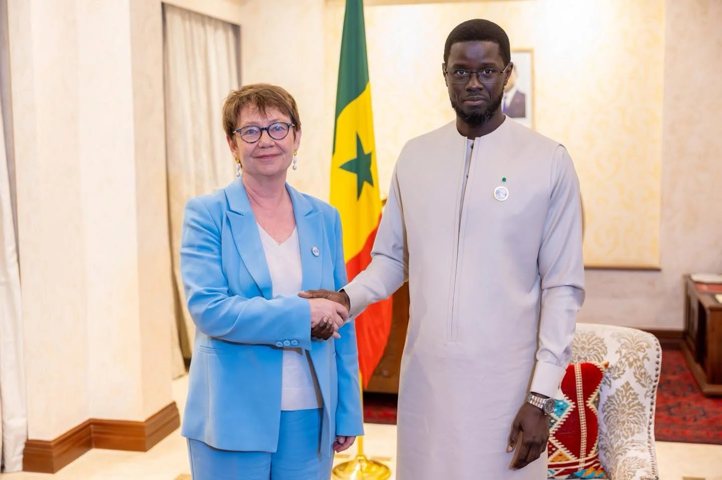 Réunion entre Bassirou Diomaye Faye et la délégation de la BERD
