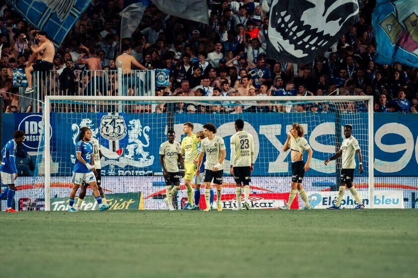 L'équipe de l'AS Monaco avant le match