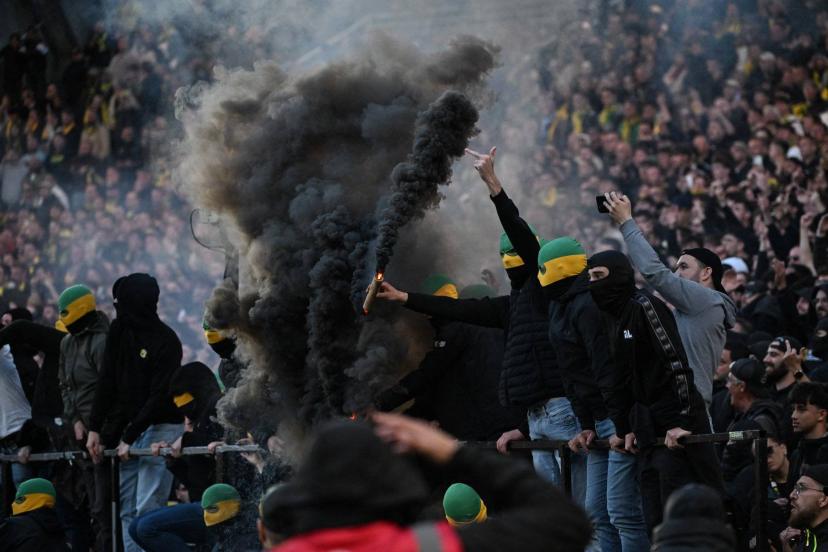La Tribune Loire de la Beaujoire, dimanche lors du match contre Toulouse. (Sébastien Salom-Gomis /AFP)