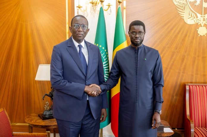 Président Bassirou Diomaye Faye et amadou Ba Président Bassirou Diomaye Faye et amadou Ba