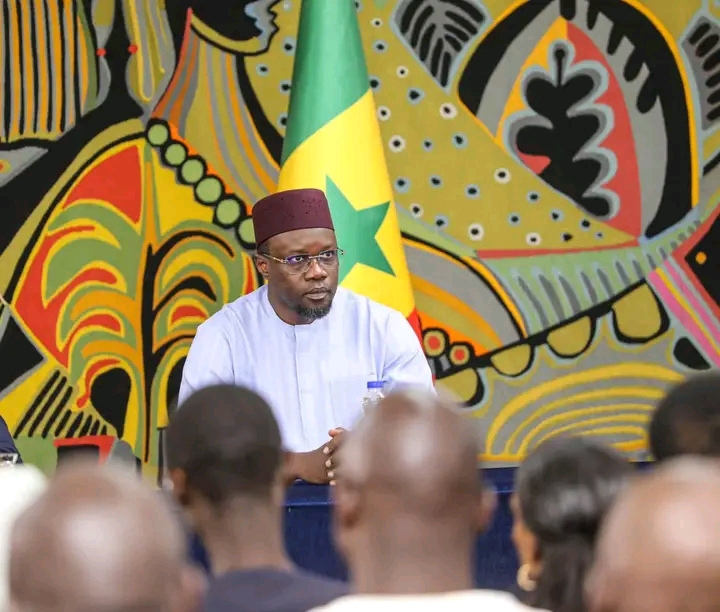 Ousmane Sonko lors d'un Conseil interministériel au Sénégal
