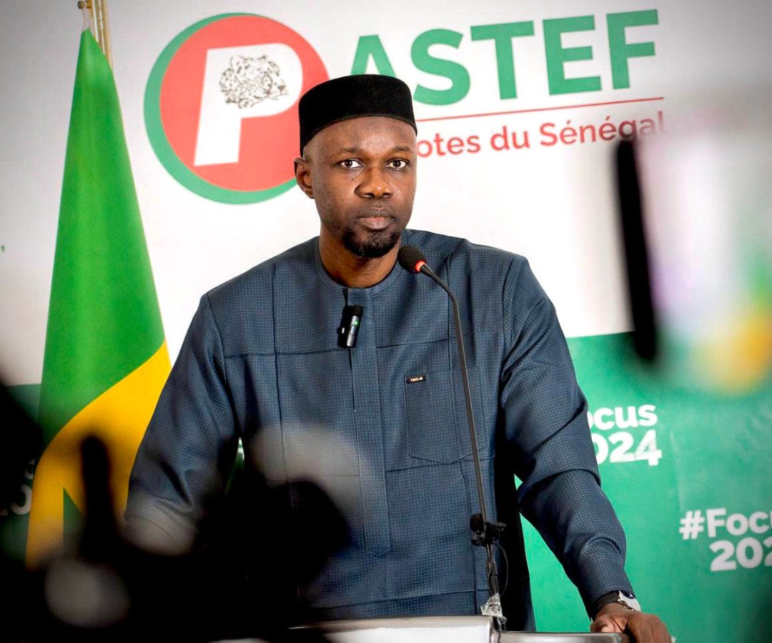 Ousmane Sonko, président de Pastef-Les Patriotes