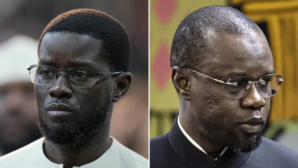 Le président du Sénégal, Bassirou Diomaye Faye, et son ancien Premier ministre, Ousmane Sonko