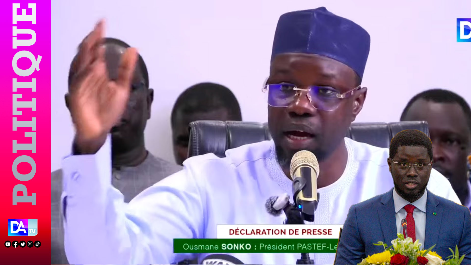 Ousmane sonko dénonce l&rsquo;exclusion du pouvoir et refuse la coalition gouvernementale