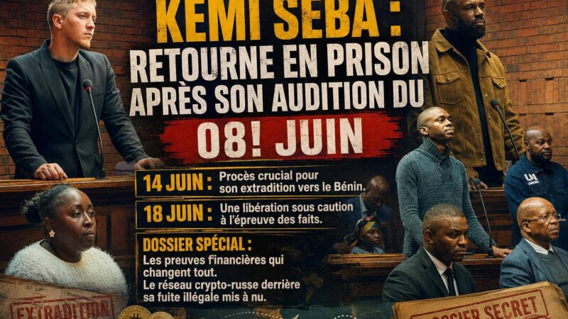 Kemi Seba : l&rsquo;enquête sud-africaine révèle un financement occulte par cryptomonnaie russe