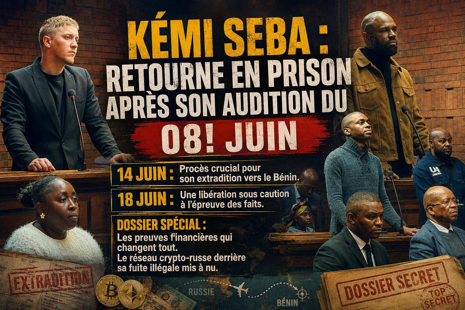 Kemi Seba : l&rsquo;enquête sud-africaine révèle un financement occulte par cryptomonnaie russe
