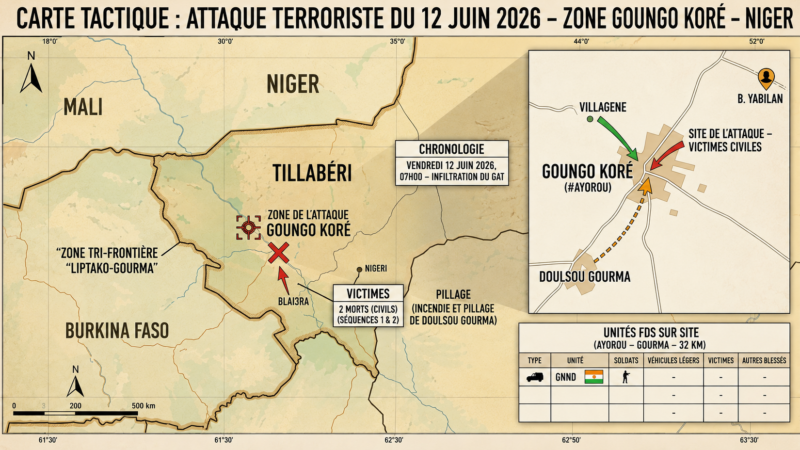 Attaque meurtrière à Ayorou : deux civils tués, un homme enlevé