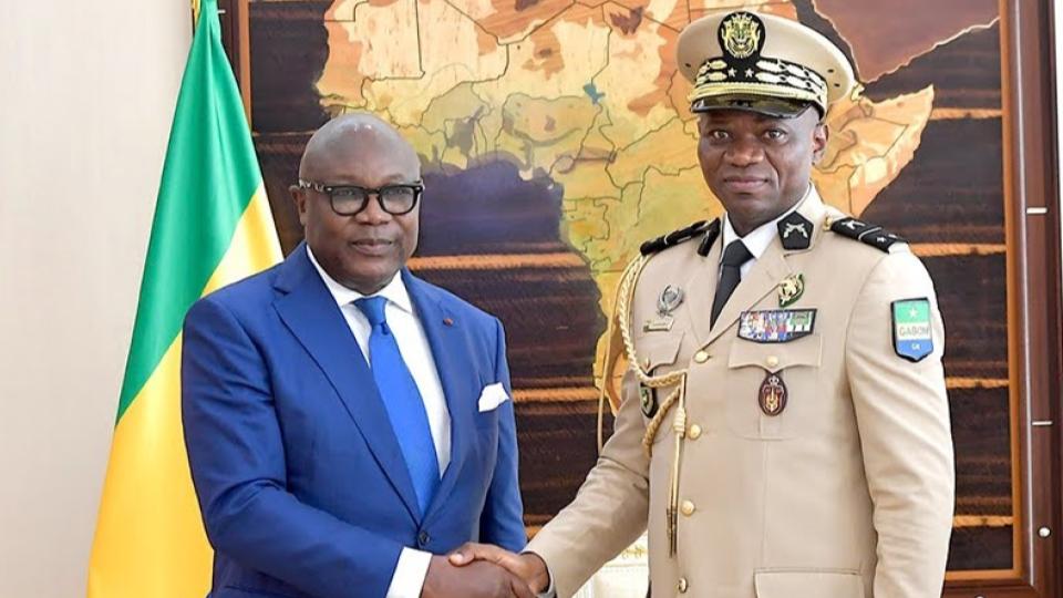 Maganga moussavou promet son appui à oligui nguema