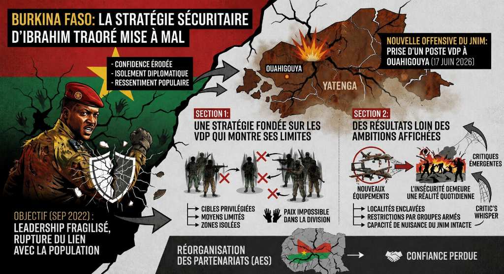 L&rsquo;offensive du JNIM à Ouahigouya fragilise la stratégie d&rsquo;Ibrahim Traoré