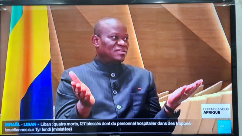 Le président gabonais en visite officielle en France le 20 juillet 2026