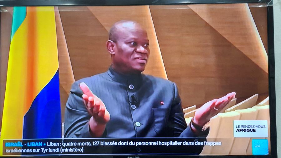 Le président gabonais en visite officielle en France le 20 juillet 2026