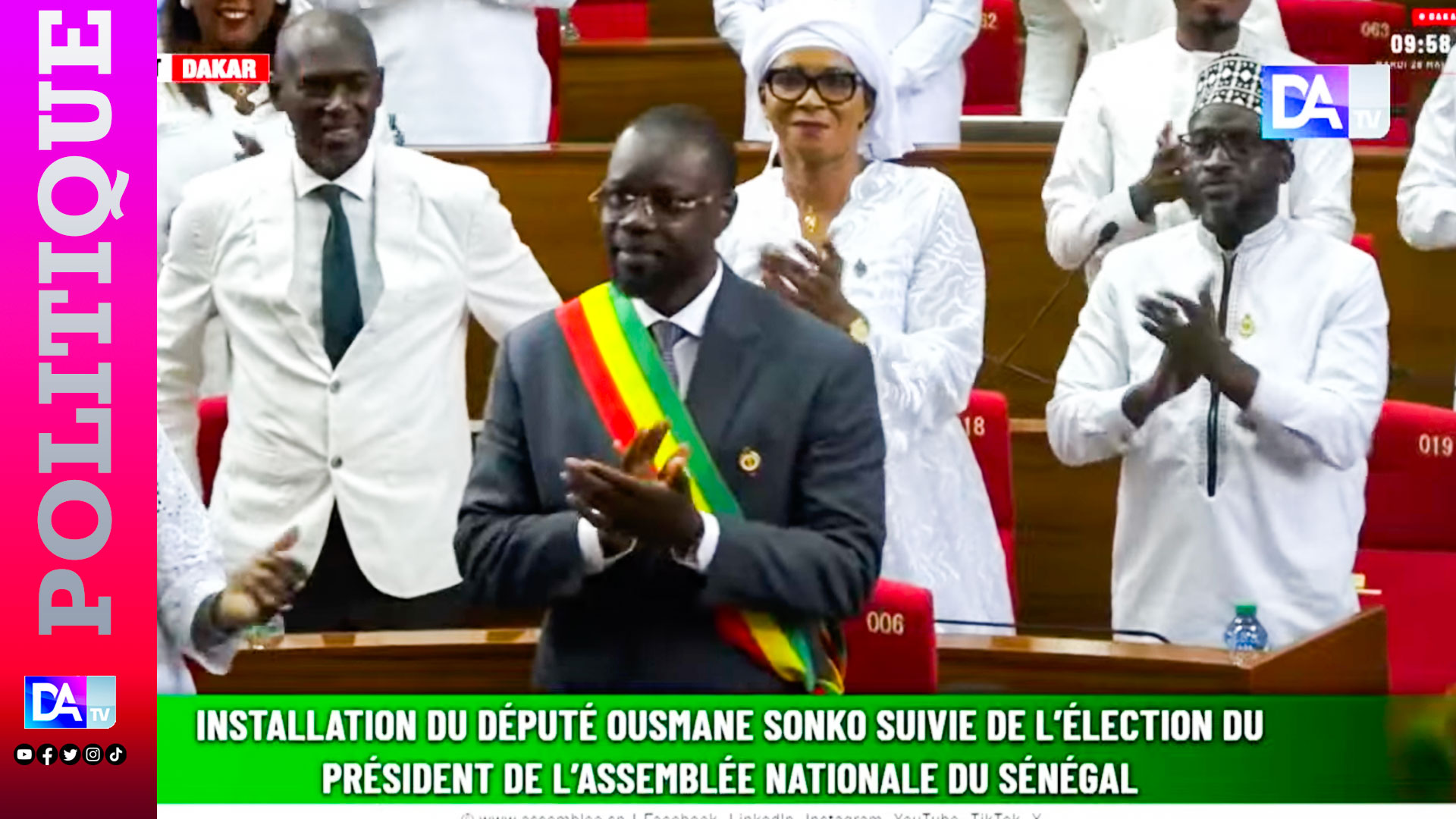 Sénégal : l&rsquo;opposition défie la réintégration d&rsquo;Ousmane Sonko à l&rsquo;Assemblée nationale