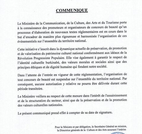 Burkina Faso: l&rsquo;interdiction des concours de beauté, symptôme d&rsquo;un autoritarisme rampant