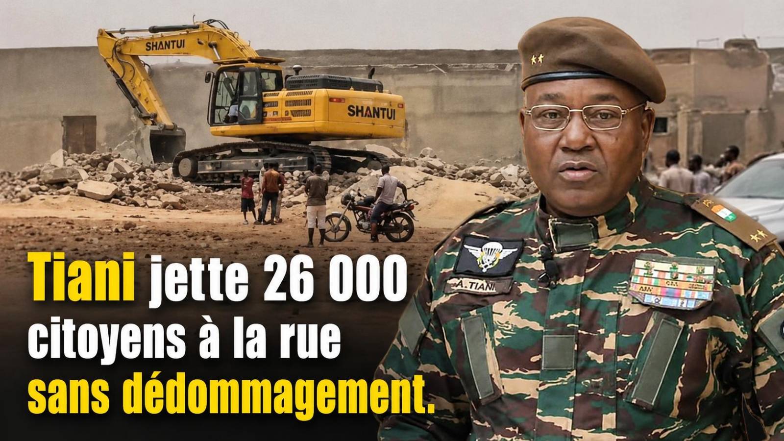 Déguerpissement forcé à Niamey : 26 000 vies sacrifiées sans recours