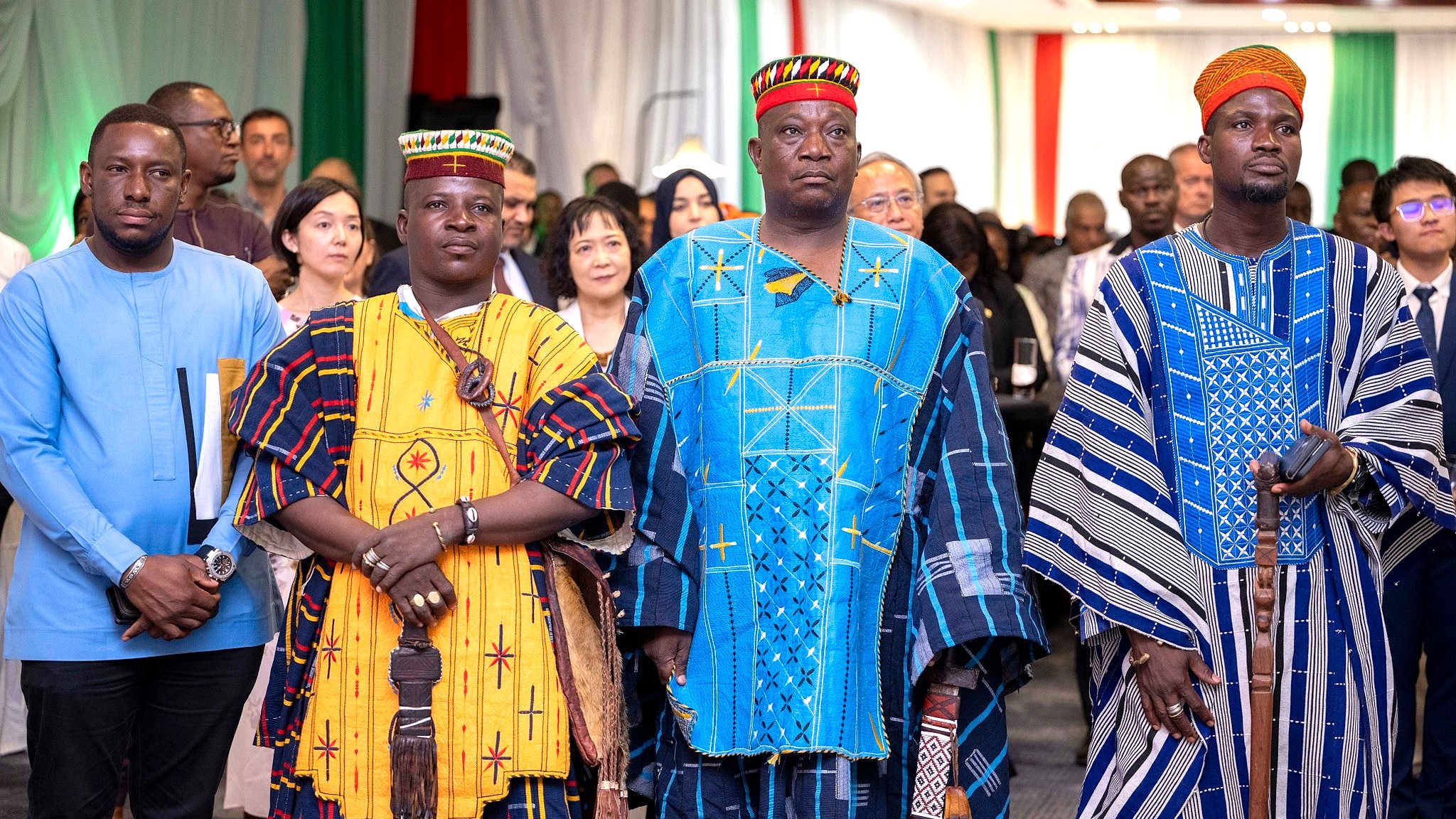 Participants à la célébration des 80 ans de la République italienne à Ouagadougou