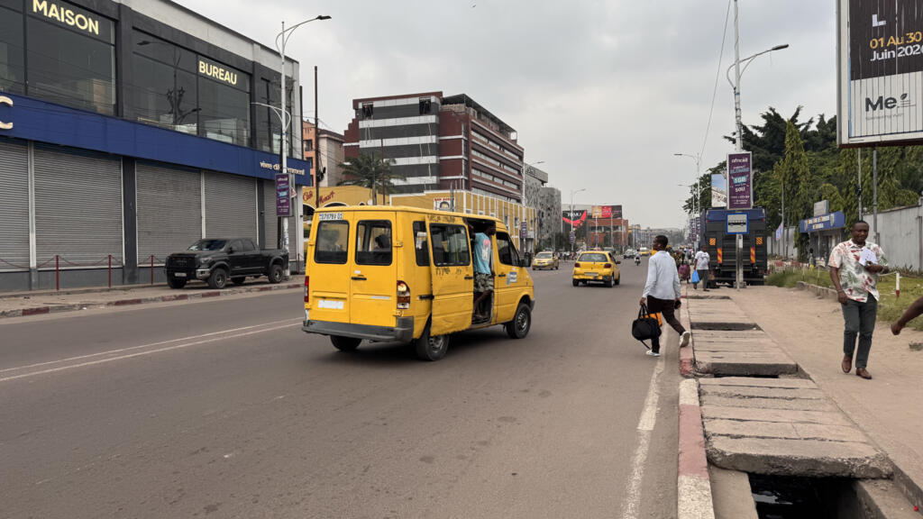 Trafic réduit dans les rues de Kinshasa lors de la journée test de l'opposition en RDC