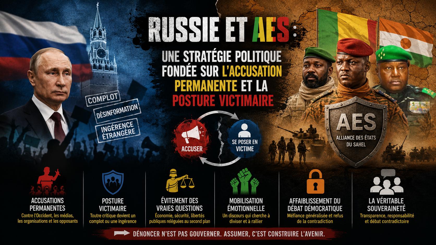 Stratégie de la Russie et des pays du Sahel : quand l&rsquo;accusation remplace le débat