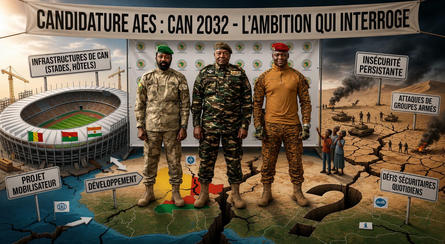 Candidature commune du Burkina Faso, du Mali et du Niger à la can 2032 : un pari risqué ?
