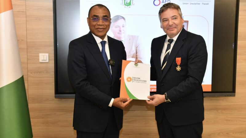 Adrien Haye honoré par la Côte d&rsquo;Ivoire pour son engagement