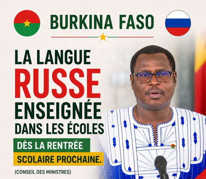 Burkina Faso : l&rsquo;enseignement du russe, un choix stratégique ou une dépendance masquée ?
