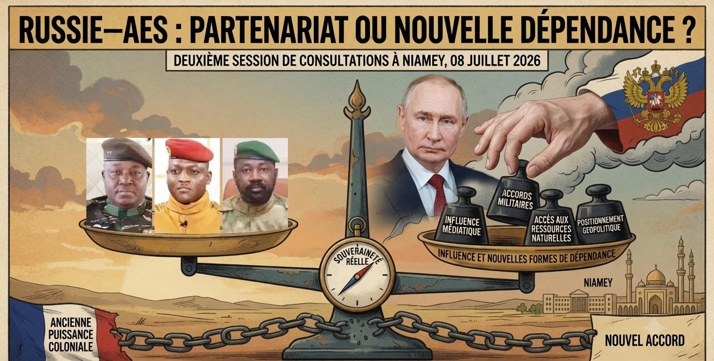 Russie-AES : une alliance stratégique ou l&rsquo;émergence d&rsquo;une nouvelle forme d&rsquo;assujettissement ?