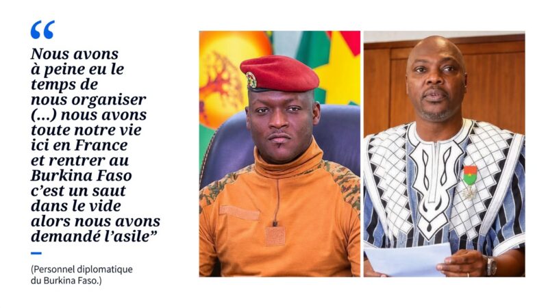 Diplomates burkinabè à Paris réclament l&rsquo;asile en France