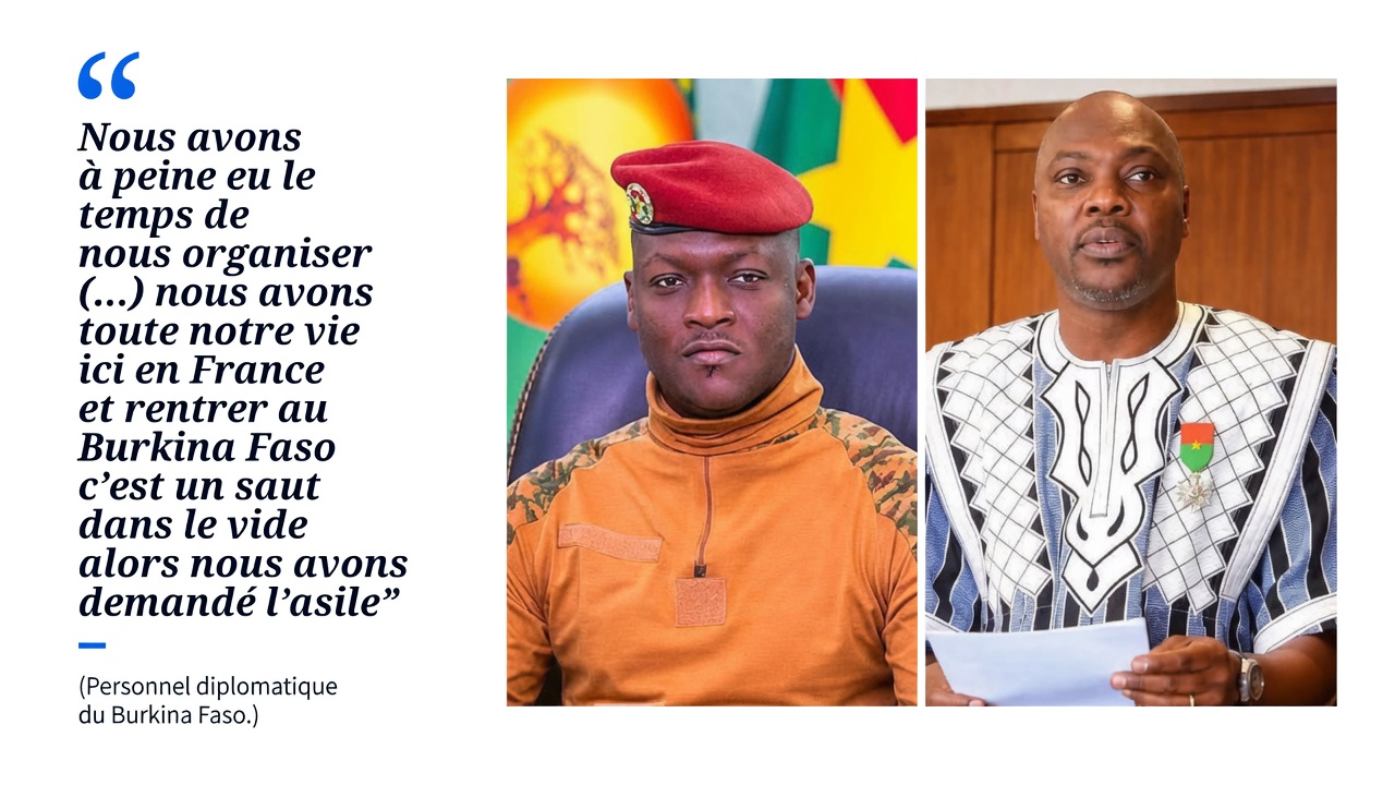 Diplomates burkinabè à Paris réclament l&rsquo;asile en France