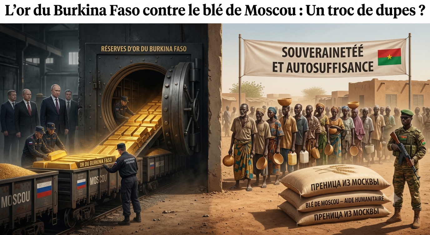L&rsquo;or burkinabè échangé contre le blé russe : l&rsquo;indépendance en question