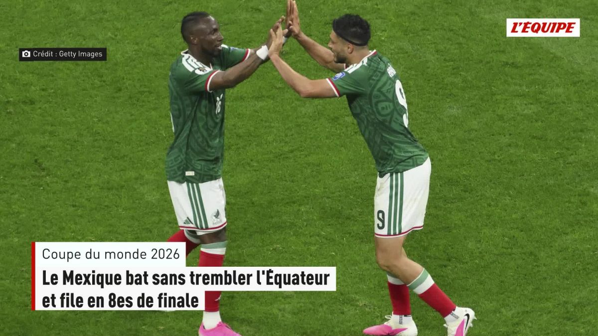 Le Mexique valide son ticket pour les huitièmes de finale après son succès face à l&rsquo;Équateur