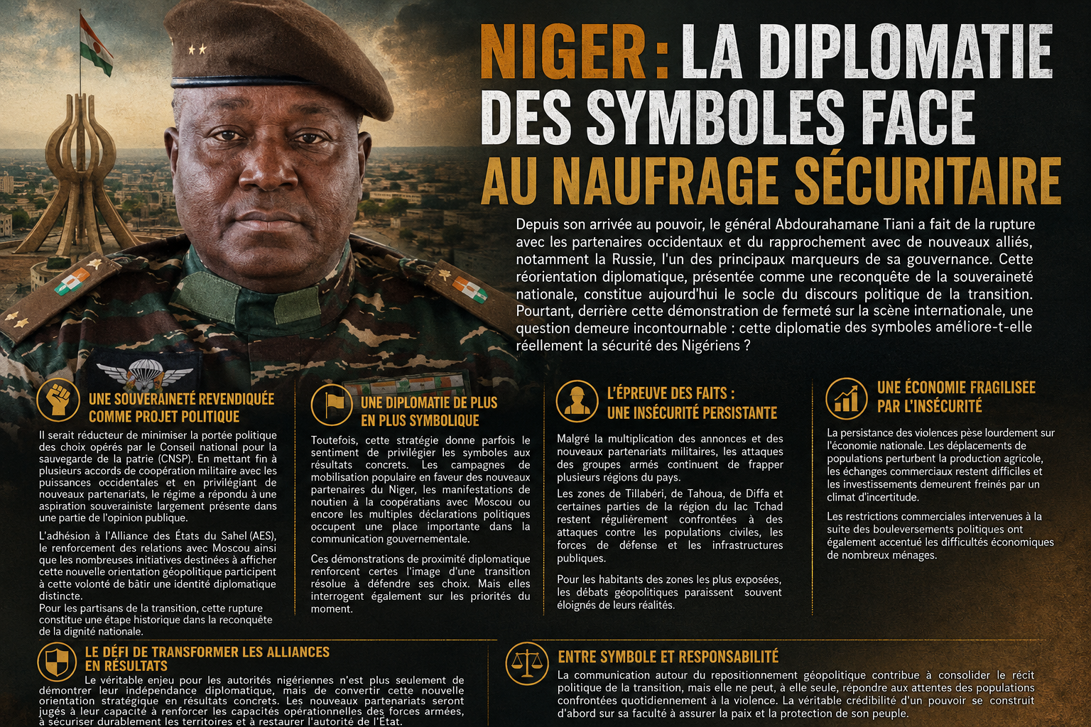 Le Niger face à la diplomatie symbolique et à l&rsquo;insécurité grandissante