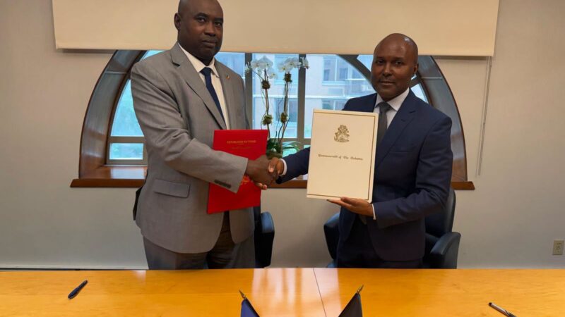 Diplomatie : le Tchad renforce ses liens avec les Bahamas