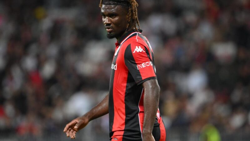 Dans l&rsquo;attente d&rsquo;un transfert, Terem Moffi à la reprise de Nice en Ligue 1